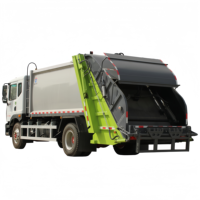 Camion compacteur de déchets Dongfeng 12CBM 6x4 Diesel, entretien facile, pièces détachées disponibles pour la collecte des déchets en Amérique du Sud