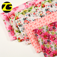 Tissu en mousseline de soie imprimé numérique personnalisé tissu à motifs floraux pour vêtement robe