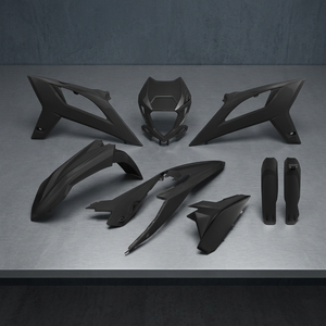 Beta RR 450 2020-Kit di plastica completa 2022 parti di moto da cross nero con porta fari accessori moto - Product Image 3