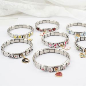Nueva Serie de Pulseras Modulares Estilo Italiano: Cadena de Ensamblaje Personalizable para Joyería de Moda - Product Image 3