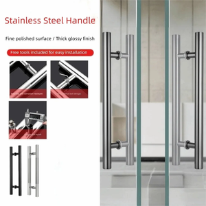 Nouvelles poignées de porte modernes ambidextres de 60 cm, épaisses, résistantes à l'usure, pour porte de douche, faciles à nettoyer, antirouille, poignées de tirage pour portes - Product Image 6