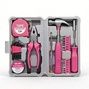 Everyday Household Tool Set 23pc Complete Home Repair Kit With Pliers <b>Hammer</b> Screwdriver In Case - Product Image 1