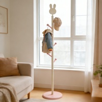 JB Modernes Design Wohnzimmer-Ständer Holz-Kleiderständer Garderobe für Kinder