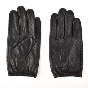 Gants de conduite pour homme en cuir de chèvre monocouche pour l'automne, antidérapants, pour moto, avec cuir souple pour usage extérieur - Product Image 5