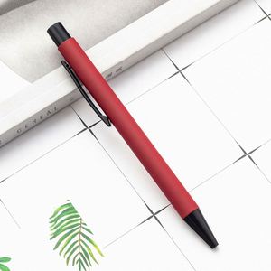 Bolígrafo de Metal con Logotipo Grabado, Nuevo, de Goma Suave, con Tinta de Escritura de 1.0 mm, para Papelería, Regalos Promocionales Personalizados - Product Image 6