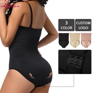 Plus Size Elasticity Waist Trainer Compression Seamless Body Shaper Slimming Tummy Control Shorts Bodysuit Shapewear for Women