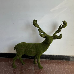 मॉस-कवर हिरण पॉलीस्टाइरीन फोम हस्तनिर्मित वाटरप्रूफ अनुकूलन योग्य उद्यान सजावट आपके बाहरी स्थान को प्राकृतिक रूप से लाती है - Product Image 4