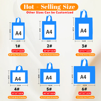 Sac de shopping réutilisable en PP avec impression de logo personnalisé, sac non tissé, OEM, sacs cadeaux personnalisés non tissés