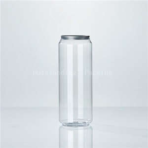 Latas de PET Transparentes de 500 ml, Directamente de Fábrica, Botella de Plástico de Grado Alimenticio para Refrescos, Té Helado, Café Frío - Product Image 2