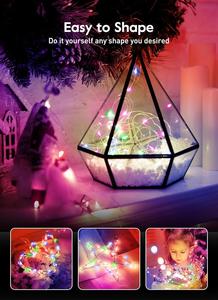 Smart <b>Led</b> Christmas <b>Tree</b> <b>Lights</b> Garland Remote Control 12m USB Diwali <b>Lights</b> Copper Wire Holiday String <b>Lights</b> Decoration - Product Image 4