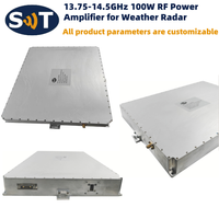 Amplificateur de puissance RF à semi-conducteurs 13,75-14,5 GHz 50 dBm, gain 50 dB, 24 VDC, -20~+55°C, module de communication micro-ondes professionnel
