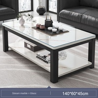 Meuble TV moderne et simple, table basse combinée, design télescopique au sol, pour petit appartement, salon, matériau en pierre, Chine