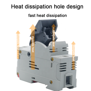 GRL RT18-125 AC <span class=keywords><strong>Fusible</strong></span> <span class=keywords><strong>10x38</strong></span> 6A Italweber Isolator RO17 Fast Blow Ceramic DIN Rail Moun 22x58MM Italweber Fuse 500V - Product Image 3