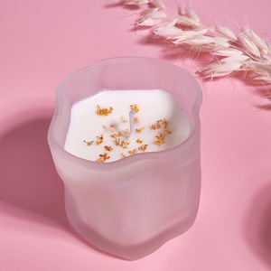 Lanjo Twist <b>Cup</b> Crystal Dried Flower Scented Candle Soy Wax Smokeless Bedroom Ambient Scented Candle Scented Gift - Product Image 4