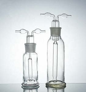 Frascos de lavado de gas de vidrio de laboratorio personalizados de alta calidad de 250ml y 500ml Botella de lavado de gas de vidrio de laboratorio personalizada de alta calidad - Product Image 2