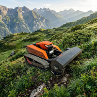 Tondeuse à fléaux télécommandée de qualité industrielle et DIY, 1000 mm, 1200 mm, 1500 mm, 4 temps, 420 cm³, avec moteur diesel refroidi par eau