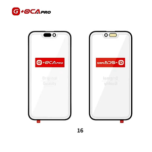 G + oca pro Vitre <span class=keywords><strong>avant</strong></span> avec OCA pour <span class=keywords><strong>Iphone</strong></span> 16/16plus/16pro/16 Pro Max Réparation de panneau d'écran LCD - Product Image 1