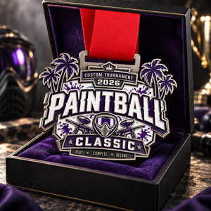 Médailles de sport et de compétition personnalisées pour l'événement de paintball classique de la côte ouest, médaille de finisseur, récompense souvenir, fabricant de médailles OEM ODM - Product Image 2