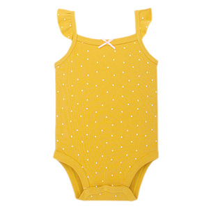 Combinaisons d'été pour bébés filles : hauts licou, combinaisons une pièce, combinaisons de ramper, avec ouvertures triangulaires et couvertures de bas du corps - Product Image 5