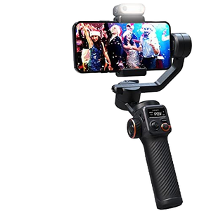 <span class=keywords><strong>Hohem</strong></span> M6 Kit <span class=keywords><strong>stabilisateur</strong></span> pour smartphone 3 axes, lumière magnétique et suivi de l'IA Suivi du visage/objet Écran OLED 0.91 pouces, Charge 400g - Product Image 1