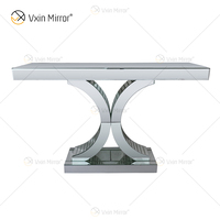 Vente en gros Élégante table console miroir argent WXF-547 Mobilier moderne de luxe pour la décoration de salon et d'hôtel