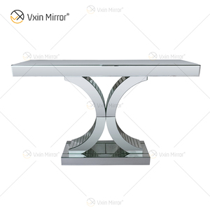 Elegant WXF-547 <strong>Silver</strong> Mirrored <strong>Console</strong> <strong>Table</strong> Modern Luxury Furniture for Living Room and Hotel Decoration Wholesale Offered - Product Image 3