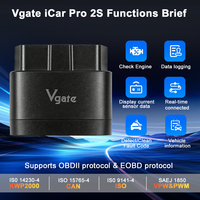 Escáner OBD2 Bluetooth 5.2 Vgate ICar Pro 2S, Herramienta de Diagnóstico Automotriz ELM327, Diagnóstico OBDII para IOS/Android/Windows