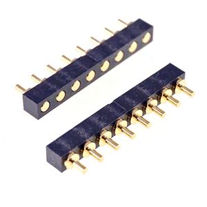 Pogo Pin Connector Vrouwelijke Enkelrijig 2 3 4 5 6 7 8 Polig Modulair Strip 2.54 Grid Data Batterij Voeding Opladen - Product Image 6
