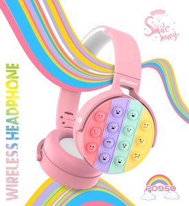 Audífonos JKK Po-950 con Diseño de Burbujas <span class=keywords><strong>Pop</strong></span> It, Auriculares Divertidos para Aliviar el Estrés - Product Image 2