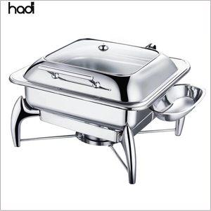 Fabbrica diretta in acciaio inox cibo Buffet calda con coperchio in vetro HD riscaldatore elettrico vari economico cucina capacità di utilizzo 9L - Product Image 3