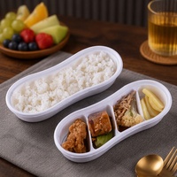 Conteneur alimentaire jetable en PP à 4 compartiments, compatible micro-ondes, emballage plastique pour repas à emporter, boîte à lunch bento, directement de l'usine