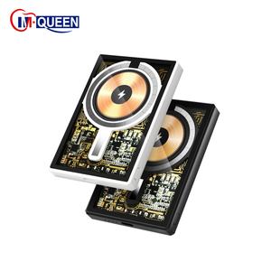 Chargeur portable magnétique mini et fin 5000 mAh, batterie externe transparente 20W pour iPhone, personnalisable - Product Image 1