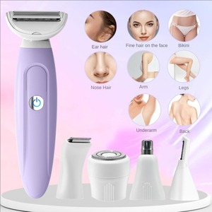 Mini étanche 5-en-1 électrique dame rasoir pour femmes indolore épilation visage Bikini corps zones femmes épilateur ménage - Product Image 6