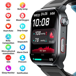 Reloj Inteligente F530 con Bomba de Aire, Presión Arterial, ECG, Monitorización del Sueño, Frecuencia Cardíaca, Oxígeno en Sangre, Respuesta a Llamadas, Monitorización de Salud - Product Image 2