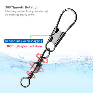 Accessoires de pêche : Clips de connexion pour leurres, Outils de connexion pour leurres de calamar, Émerillons à clip - Product Image 4