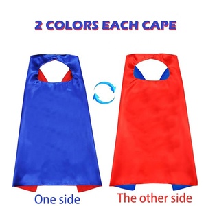 Cape de super-héros <span class=keywords><strong>adulte</strong></span> jeu de rôle double couche velcro en gros Costume fantaisie festif ensemble de super-héros - Product Image 2