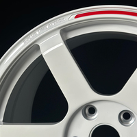 Velg GUDE Aluminium Alloy Forged Putih 25mm ET Time Attack Edition Deep Dish 18-22 Inch dengan Garansi Seumur Hidup untuk GR8 Saga