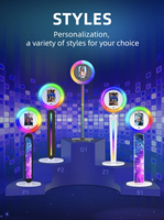 Anneau lumineux LED rotatif portable pour fête, machine photomaton pour selfie, photomaton pour iPad pour iPad de 10,2/10,5/10,9/11/12,9/13 pouces