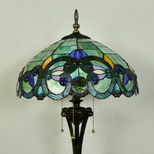 Unicorn Floor Lights Living Room Study Room Floor <strong>Lamps</strong> Bedroom Country <strong>Stained</strong> <strong>Glass</strong> Leaf <strong>Lamp</strong> <strong>Shade</strong> - Product Image 4