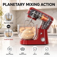 Robot pâtissier multifonctionnel professionnel pour cuisine, mélangeur de pâte à pain et à gâteau, batteur sur socle électrique commercial