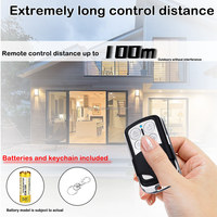 Télécommande sans fil RF 315 MHz à 4 canaux personnalisable OEM, type clonage de code face à face, pour la sauvegarde de la télécommande pour les serrures et les portails