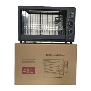 Lovfe เตาอบไฟฟ้าสำหรับพิซซ่า48L เตาย่างไก่สีดำ220โวลต์สำหรับใช้ในครัวเรือน - Product Image 1