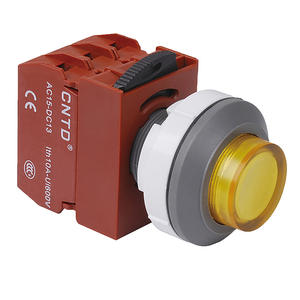 Interrupteur à bouton-poussoir à réinitialisation automatique CNTD Changde C3PIH, matériau en laiton, tête convexe, voyant lumineux, fonction étanche, montage 16 mm - Product Image 3