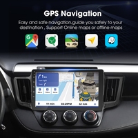 Lecteur multimédia stéréo sans fil Carplay Android Auto Rhythm 10 pouces, navigation GPS, radio FM RDS pour Toyota RAV4 2013-2018
