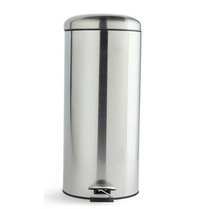 Mềm đóng Ba Thùng rác có thể 30L thép không gỉ Thùng rác và tái chế bin Combo với tách nắp và bàn đạp chân - Product Image 1