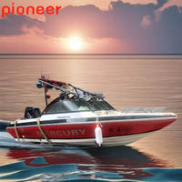 Bateau de pêche de luxe en fibre de verre de 50 pieds Yacht de sport en fibre de verre à grande vitesse avec moteur hors-bord disponible à la vente