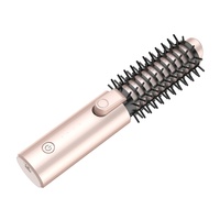 Brosse à boucler les cheveux sans fil portable avec protection contre la mise hors tension automatique, écran LED, rechargeable, pour la maison, l'hôtel et les camping-cars