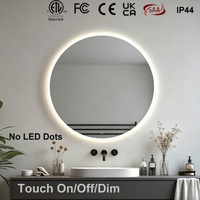 Nouveau Miroir Intelligent LED Mural NewThingLine de Luxe Moderne pour Dressing, avec Commande Tactile, Étanche IP44 et Intensité Réglable