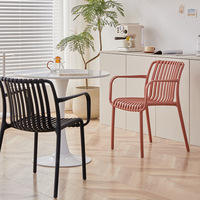 Tabouret de rangement empilable pour balcon, chaise de salle à manger en plastique d'extérieur, mobilier de maison, pour cour, réunion d'affaires, moderne et minimaliste