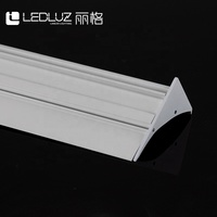 Profilé en aluminium LED mural pour éclairage indirect de plafond, canal de bande LED architectural commercial